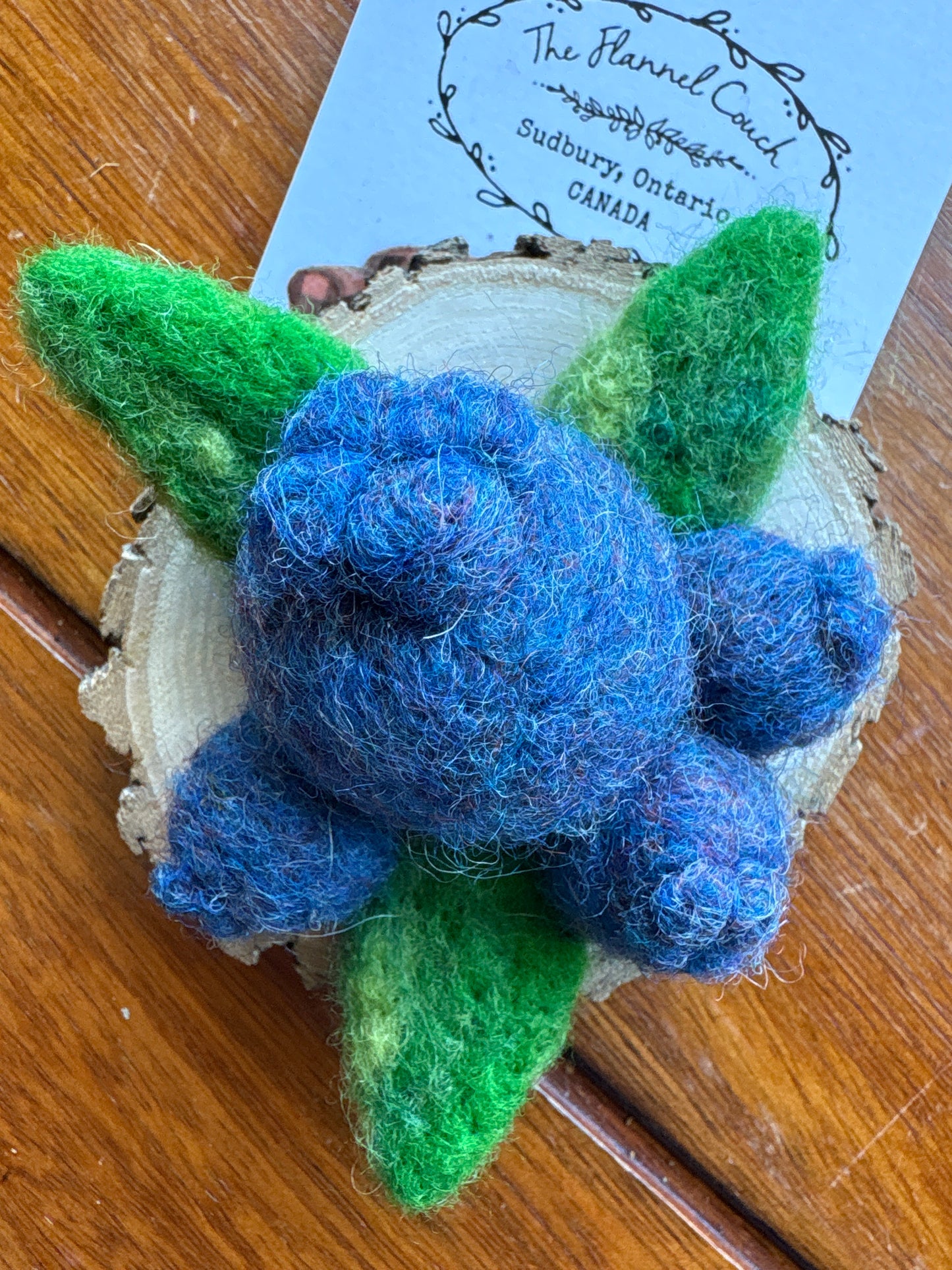 Blueberry Felted/ Wood/ Magnet